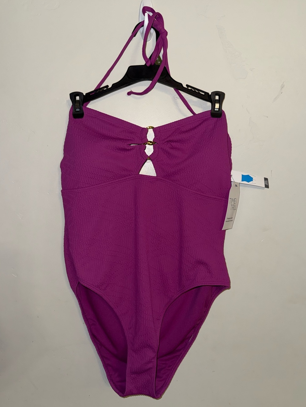 Time and Tru One-Piece Swim Suit in Magenta